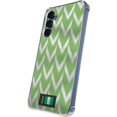 Nigeria Soccer Flag Galaxy A35 5G Clear Case